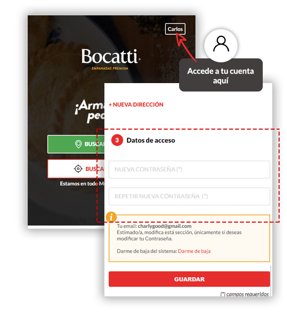 Modificar contrase�a