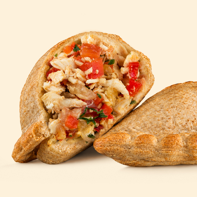 Pollo con masa integral